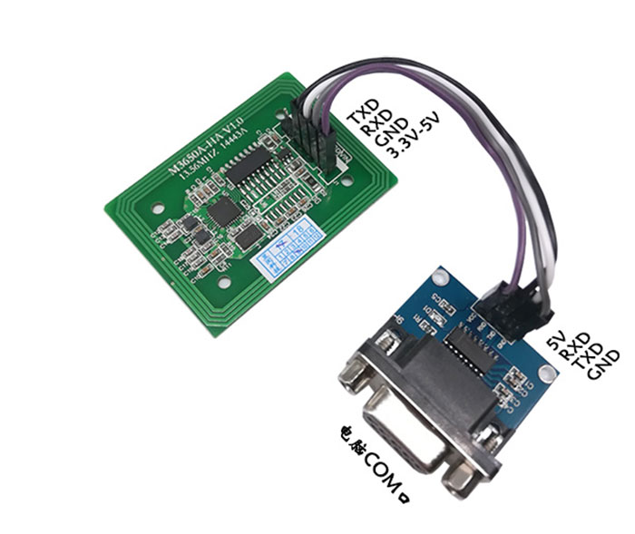 IC kart okuyucu modülü RFID yüksek frekanslı temassız S50 okuma ve yazma indüksiyon seri portu RS232 TTL 4