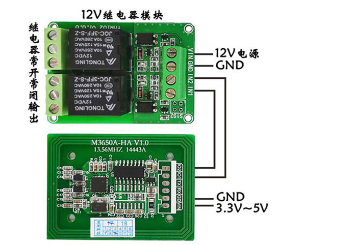 IC kart okuyucu modülü RFID yüksek frekanslı temassız S50 okuma ve yazma indüksiyon seri portu RS232 TTL 5