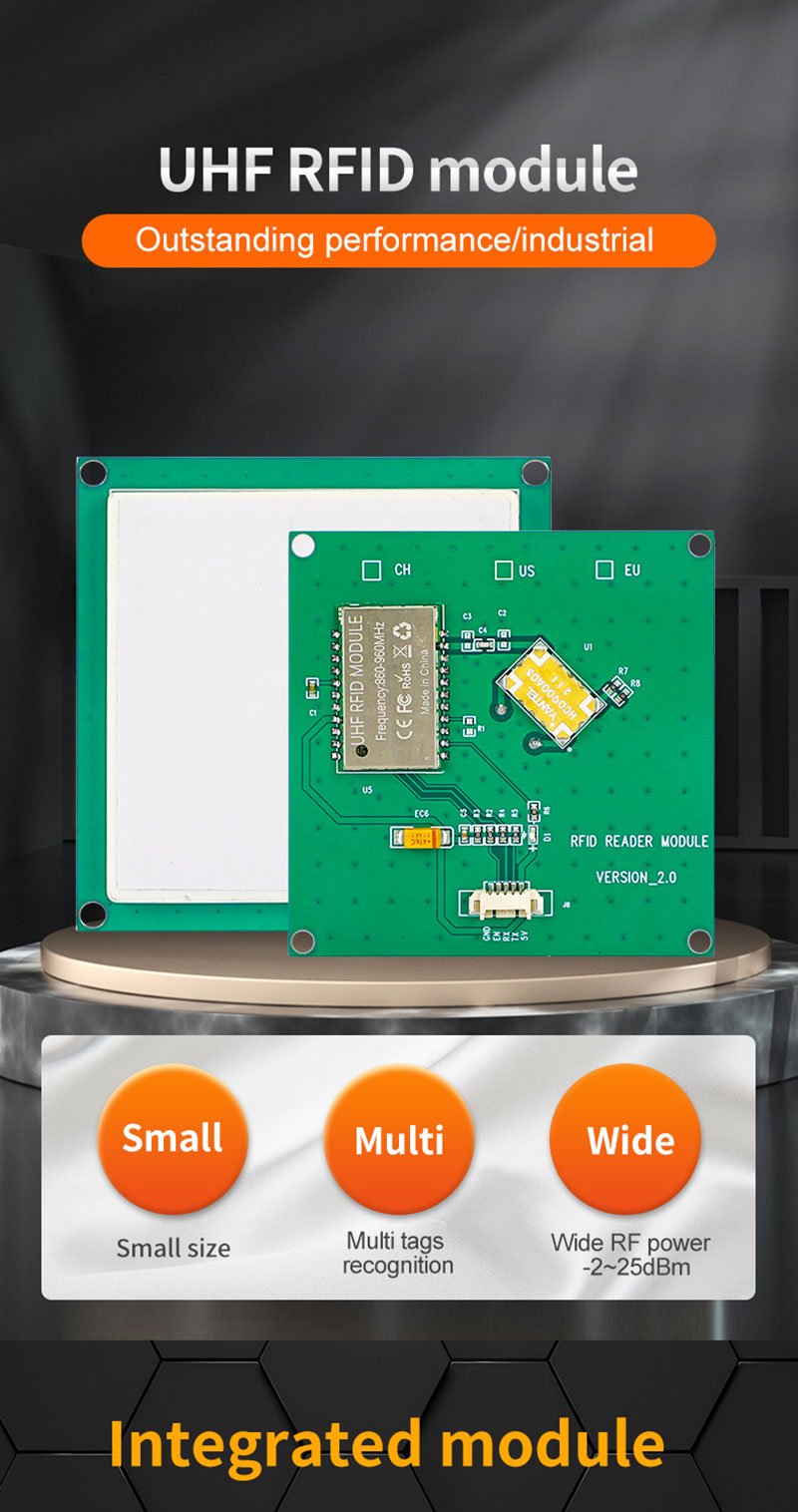 RFID Etiket Kart Okuyucu Modülü UHF RFID Okuyucu Modülü Cihaz Yönetimi için