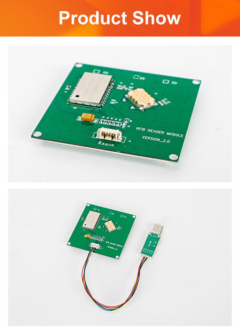 RFID Etiket Kart Okuyucu Modülü UHF RFID Okuyucu Modülü Cihaz Yönetimi için4