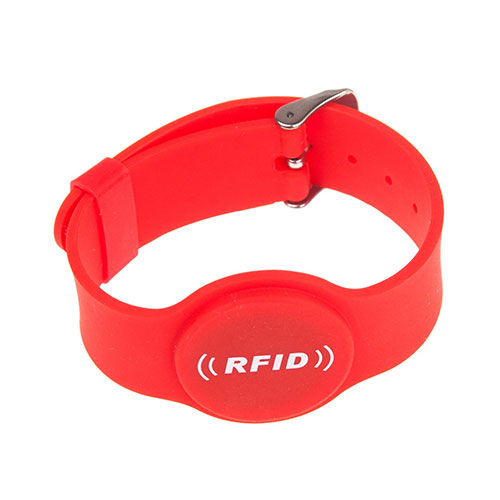 RFID Silikon yuvarlak saat tokası bilekliği 2