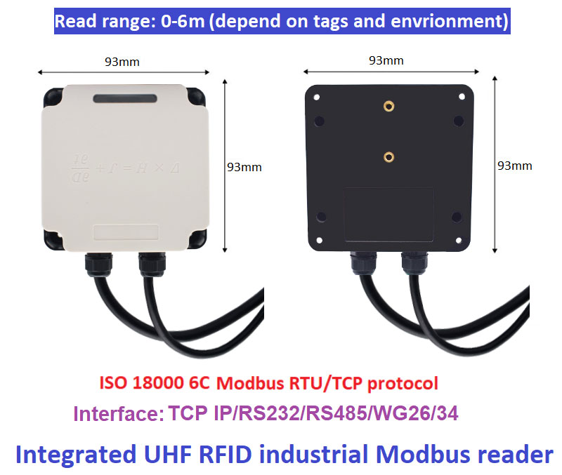 RFID Endüstriyel Okuyucu Modbus bağlantılı PLC UHF RFID 915M hepsi bir arada üretim hattı yönetimi