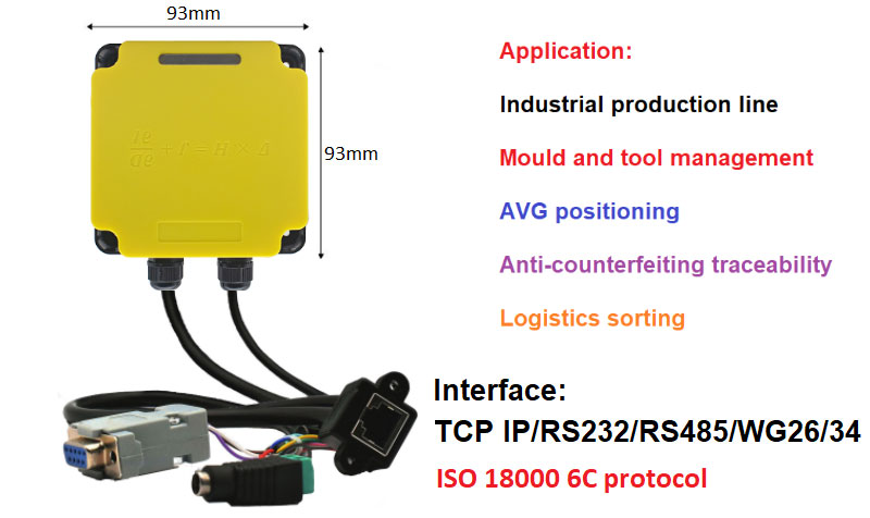 RFID Endüstriyel Okuyucu Modbus bağlantılı PLC UHF RFID 915M hepsi bir arada üretim hattı yönetimi 7