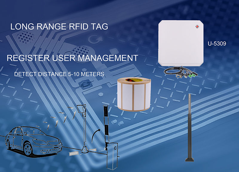 UHF RFID kapı okuyucu 10m Araç Park Yeri RFID Okuyucu 865~960Mhz Uzun Menzilli Okuyucu