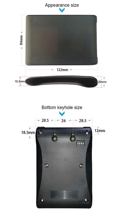 Seri port Wigand iletişimi 2dBi masaüstü UHF RFID etiket okuyucu UHF okuyucu 2