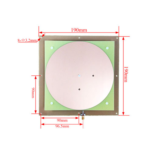 8dBi dairesel polarize anten (190 disk OSP) akıllı konteyner UHF anti-parazit UHF okuyucu anten 3