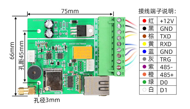 UHF rfid modülü 915M okuyucu modülü UHF radyo frekansı tanımlama kartı okuyucu modülü gömülü 4