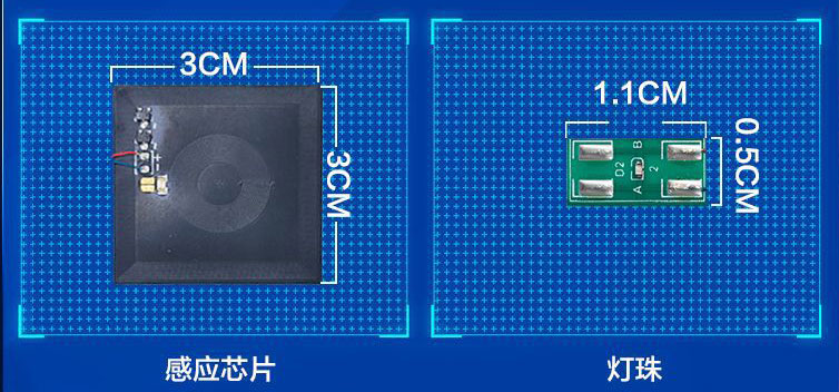 NFC indüksiyon ışık yayan çip pasif ışık yayan etiket parlak akıllı kart radyo frekansı çoklu ışık etiketi 13.56MHZ