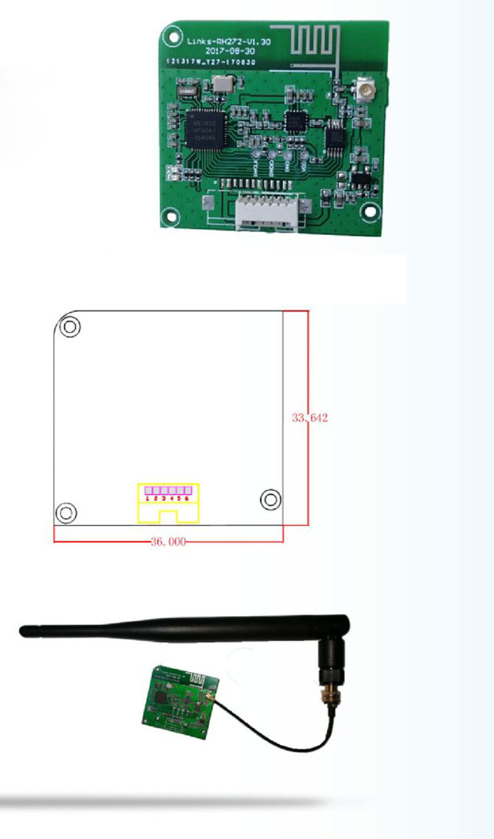 RFID aktif okuma-yazma modülü 2.45G aktif okuma-yazma modülü el tipi RFID modülü