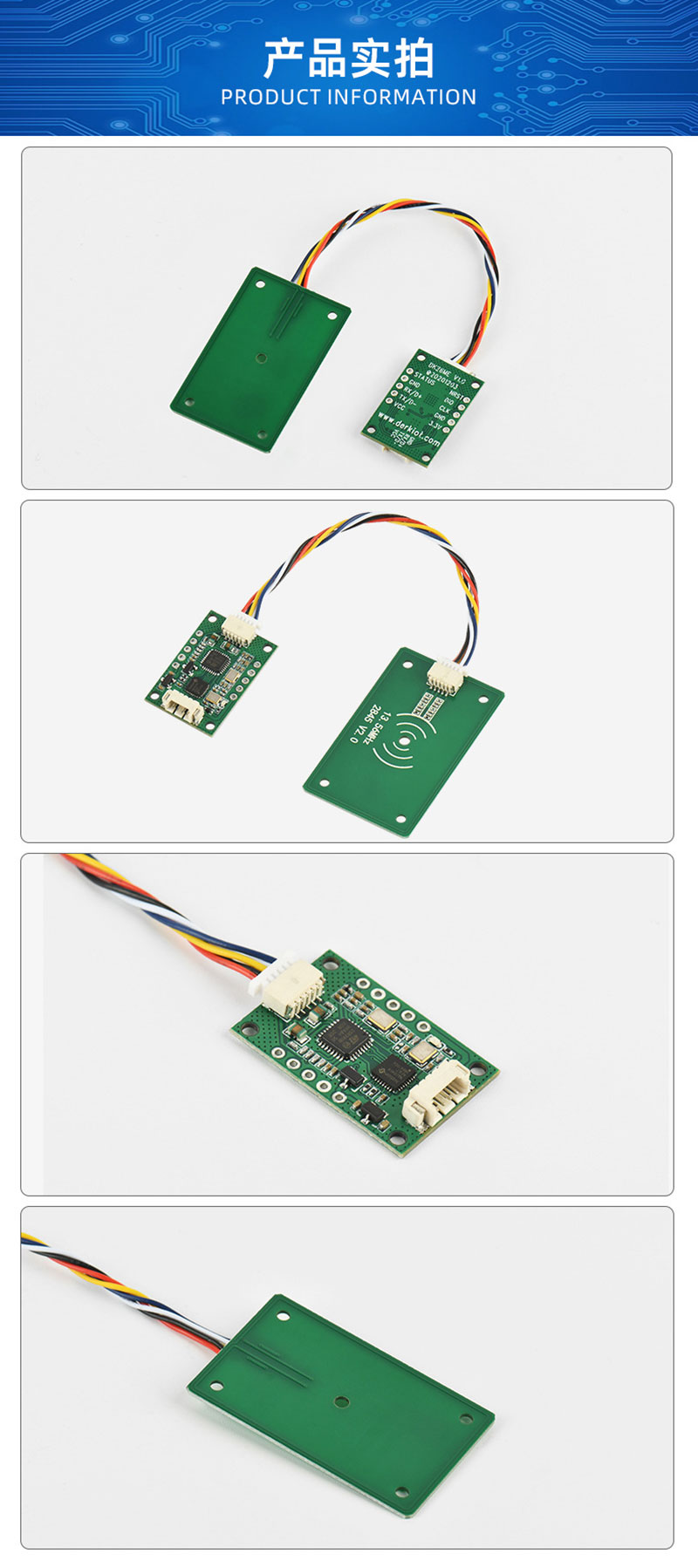 Kimlik kartı tanıma modülü yüksek hassasiyetli NFC modülü üreticisi RFID IC kart okuma indüksiyon modülü 2'yi tedarik ediyor